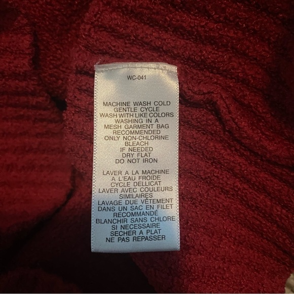 ExOfficio Women’s Light Fleece Red Sweater in Sz M 1/4 Zip Pullover - Picture 5 of 10